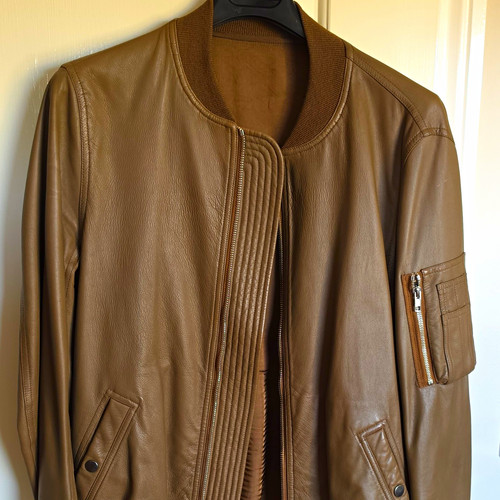 Rick owens leather - owens, bomber