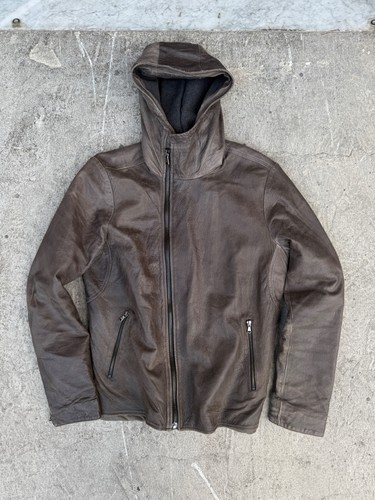 Vintage leather jacket - leather, with