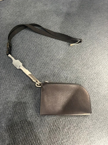 Rick owens black leather zip - rick,